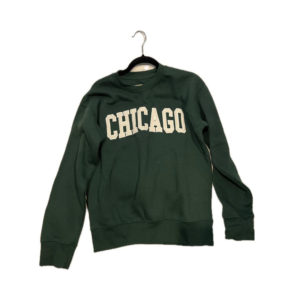 New York Popular Brand Chicago Green Crewneck Mens Medium